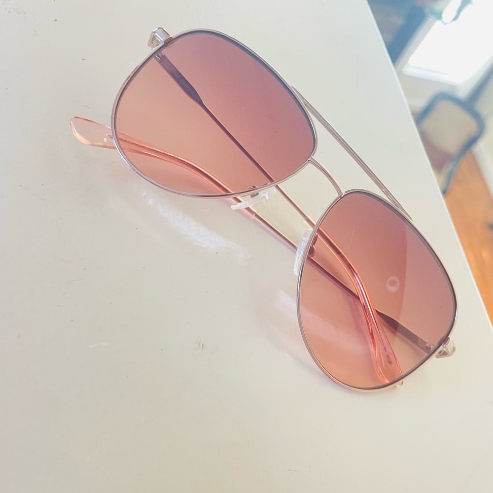Calvin Klein rose gold sunglasses
